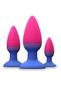 Colours Trainer Silicone Anal Plug Kit - Assorted Colors