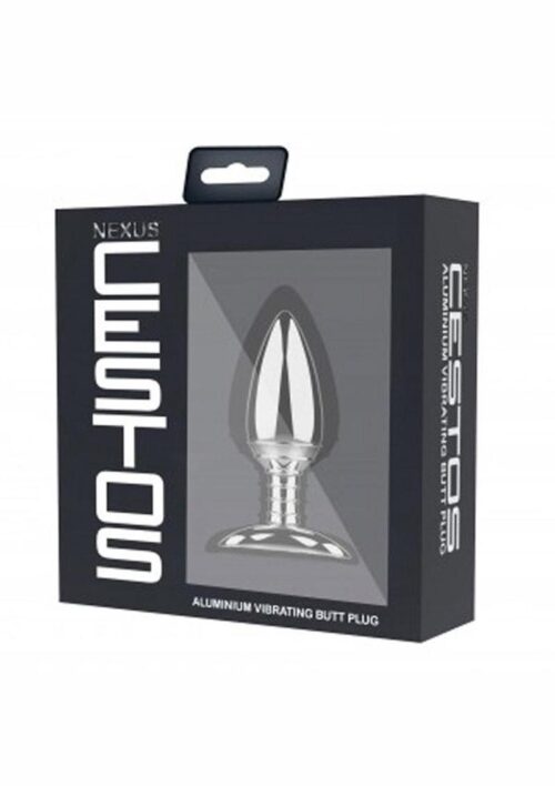 Nexus Cestos Rechargeable Aluminum Anal Plug with Remote Control - Silver