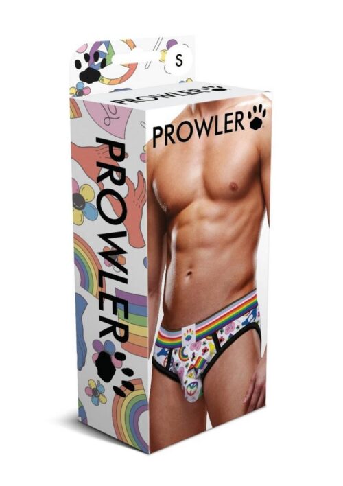Prowler Pride Love and Peace 1 Brief - Medium - Rainbow