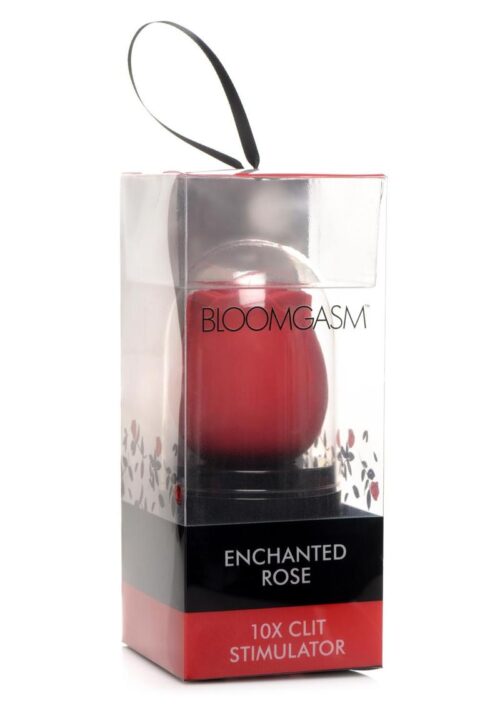 Inmi Bloomgasm Enchanted Rose Rechargeable Silicone 10X Clit Stimulator - Red