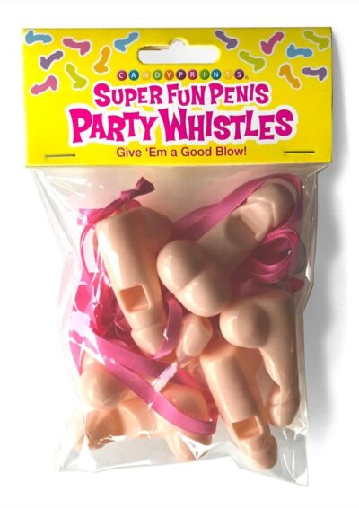Super Fun Penis Party Whistles (6 per Pack)