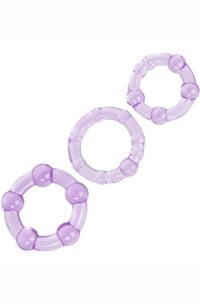 Island Rings Cock Rings (3 piece set) - Purple