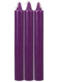 Doc Johnson Japanese Drip Candles - 3 Pack - Purple