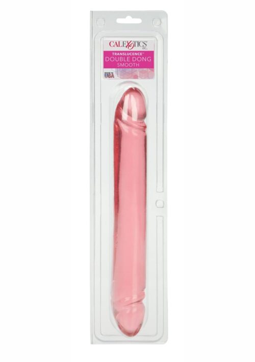 Translucence Smoth Double Dildo 12in - Pink