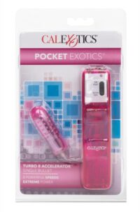 Pocket Exotics Turbo 8 Accelerator Single Bullet - Pink