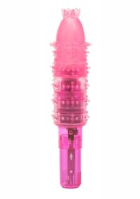 Magnetic Teaser Vibrator with Sleeve - Pink