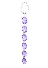 Swirl Pleasure Anal Beads - Purple