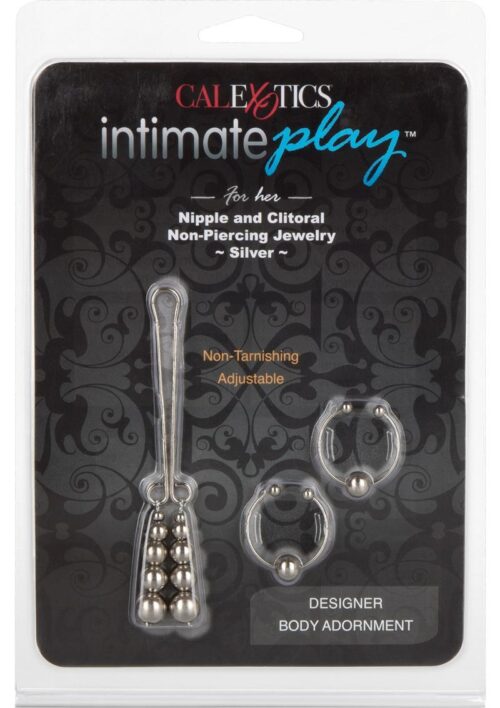 Intimate Play Nipple and Clitoral Non Piercing Jewelry - Silver