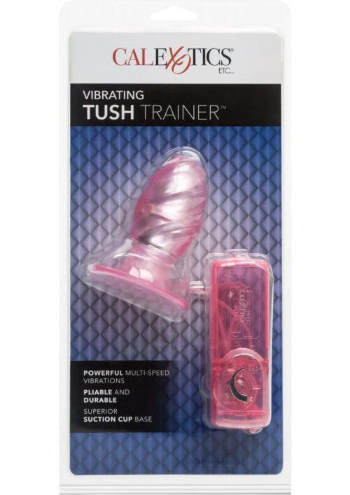 Tush Trainer Vibrating Butt Plug - Pink