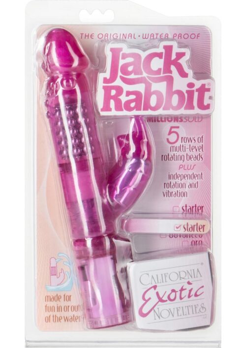 Jack Rabbit Beaded Rabbit Vibrator - Pink