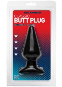 Doc Johnson Classic Butt Plug - Large - Black