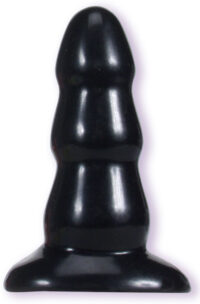 Triple Ripple Butt Plug - Large - Black