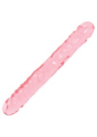Crystal Jellies Jr. Double Dildo 12in - Pink