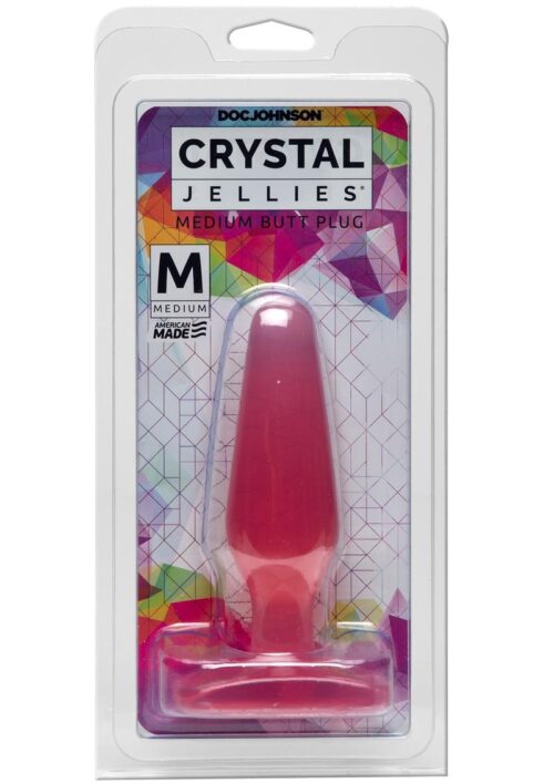 Crystal Jellies Butt Plug - Medium - Pink