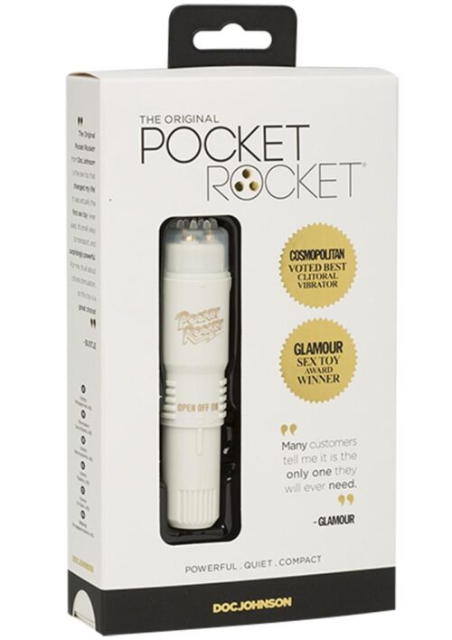 Pocket Rocket Mini Massager 4in - Ivory