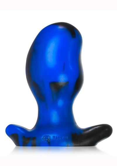Oxballs Ergo Silicone Butt Plug - Xlarge - Police Blue Swirl