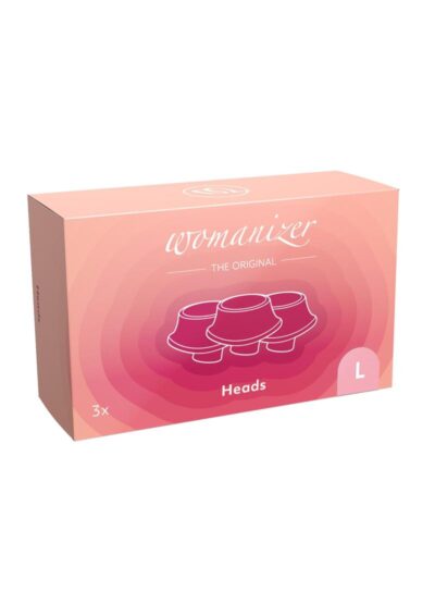Womanizer Eco Heads Rose Large (3 Per Pack) - Pink