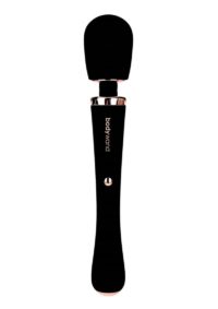 Bodywand Couture Rechargeable Silicone Massager - Black/Rose Gold