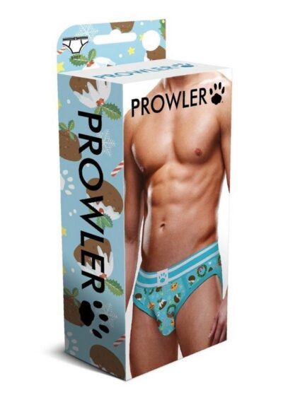 Prowler Fall/Winter 2022 Christmas Pudding Brief - Large - Blue/White