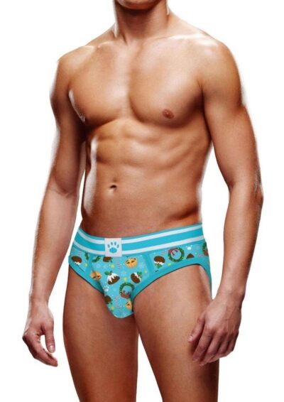 Prowler Fall/Winter 2022 Christmas Pudding Brief - XXLarge - Blue/White