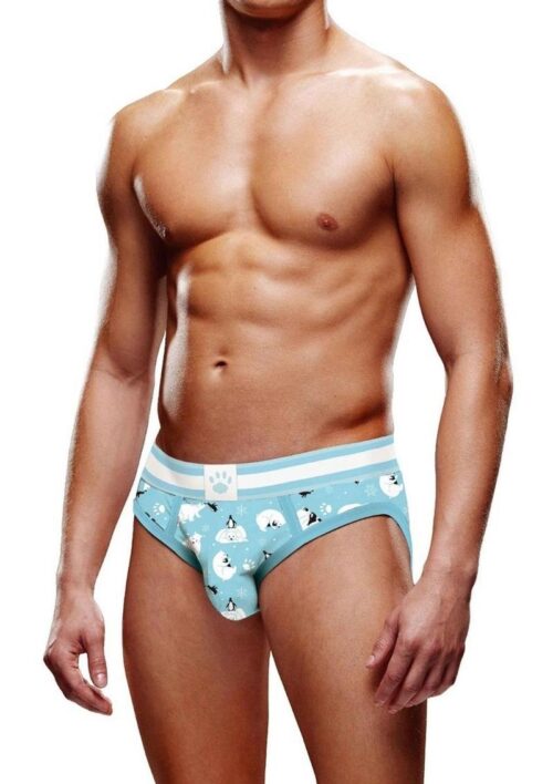 Prowler Fall/Winter 2022 Winter Animals Brief - Large - Blue/White