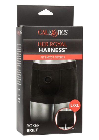 Her Royal Harness Boxer Brief - Large/XLarge - Black