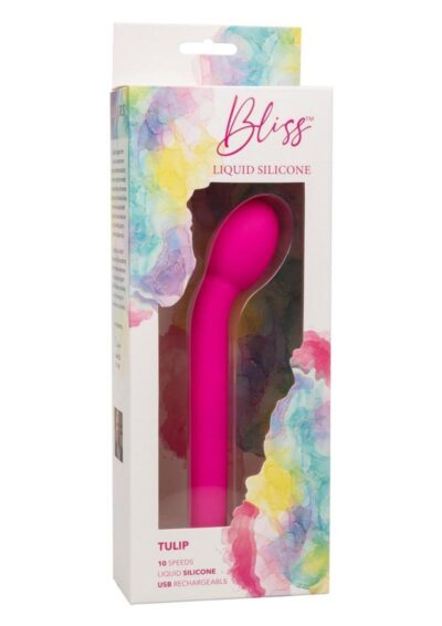 Bliss Liquid Silicone Rechargeable Tulip Vibe - Pink