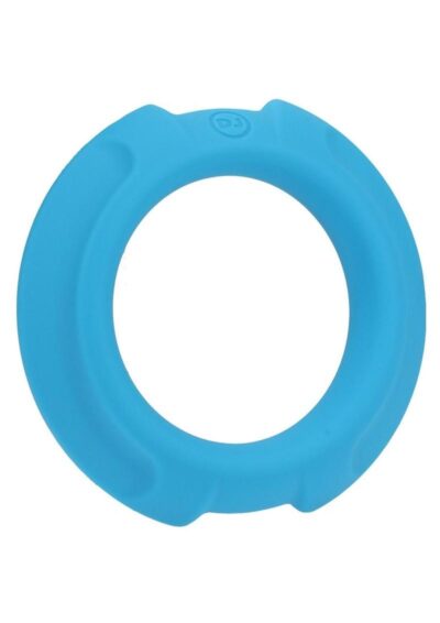 OptiMALE Flexisteel Soft Silicone With Inner Metal Core Cock Ring 43mm - Blue