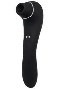 Alive Midnight Quiver Rechargeable Silicone Dual End Vibrator and Clitoral Stimulator - Black