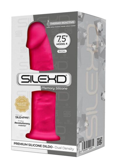 SilexD Model 4 XM03 Silicone Realistic Dual Dense Dildo 7in - Pink