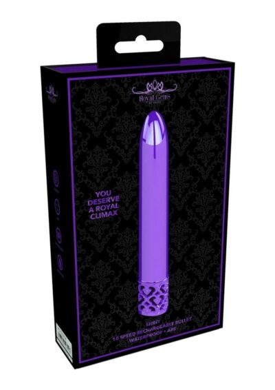 Royal Gems Shiny Rechargeable Bullet - Purple