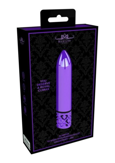 Royal Gems Glamour Rechargeable Bullet - Purple