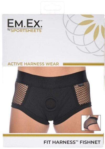 EM EX Fit Harness Fishnet - Large - Black