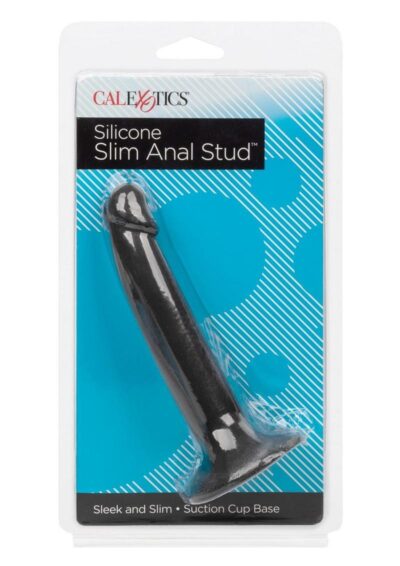 Silicone Slim Anal Stud - Black