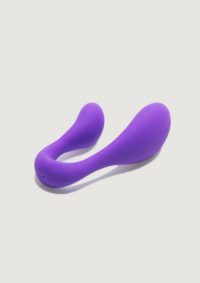 Couples Secrets 2 Silicone Vibrator with Remote Control - Purple