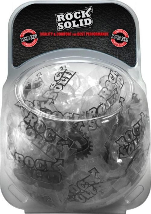 Rock Solid Cock Ring Set 2-Pack Clambowl (50 piece) - Assorted