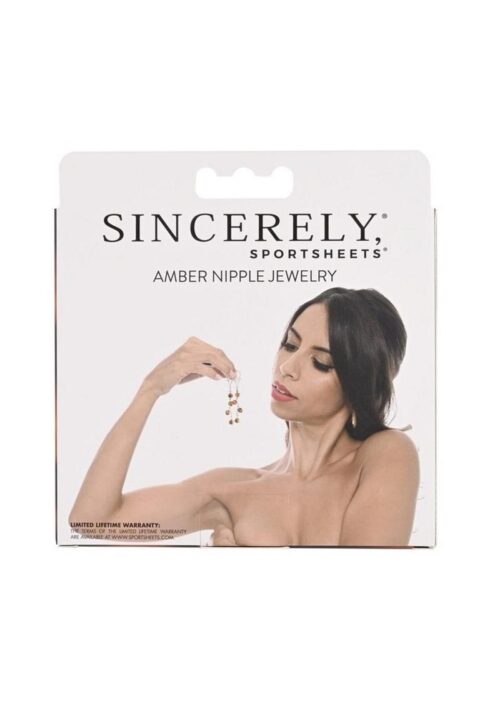Sincerely Amber Nipple Jewelry - Animal Print Gold