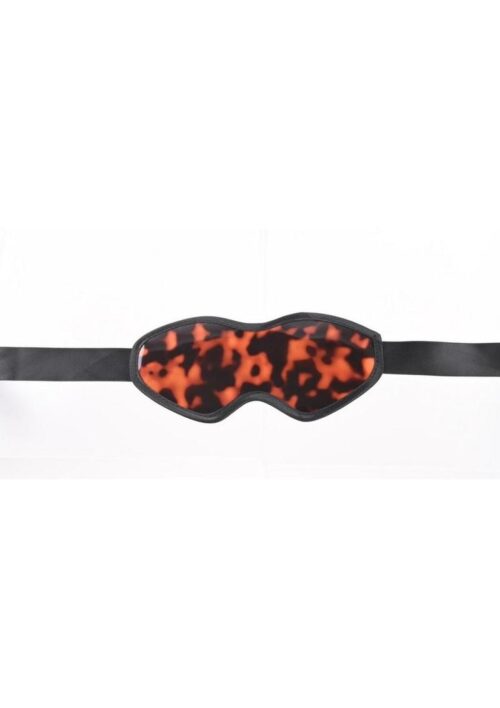 Sincerely Amber Blindfold - Animal Print Gold
