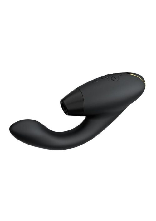 Womanizer Duo 2 Silicone Rechargeable Clitoral and G-Spot Stimulator - Black