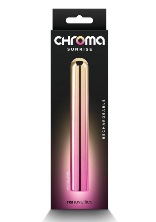 Chroma Sunrise Rechargeable Vibrator - Large - Multicolor