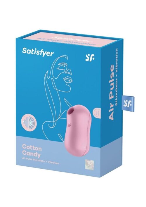 Satisfyer Cotton Candy Rechargeable Silicone Clitoral Stimulator - Lilac