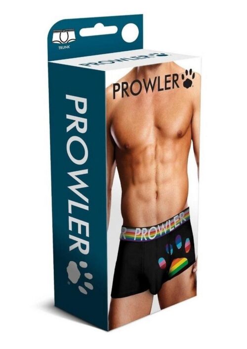 Prowler Black Oversized Paw Trunk - Medium - Black/Rainbow