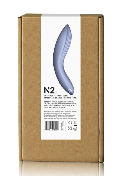 Niya 2 Rechargeable Silicone Couples Massager - Blue