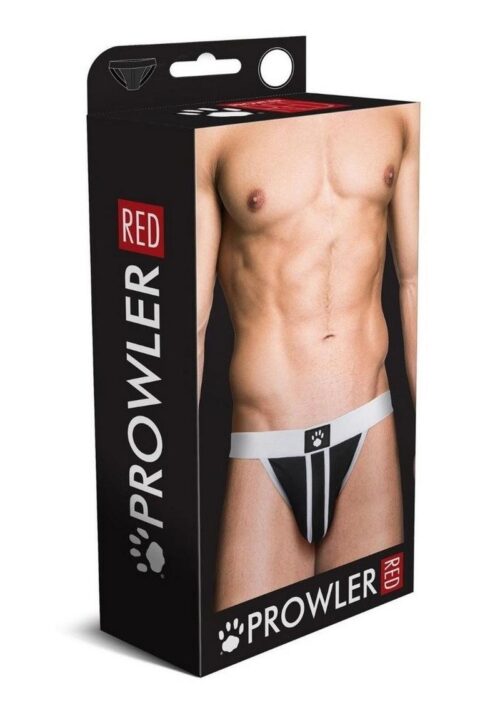 Prowler Red Ass-Less Jock - Medium - White/Black