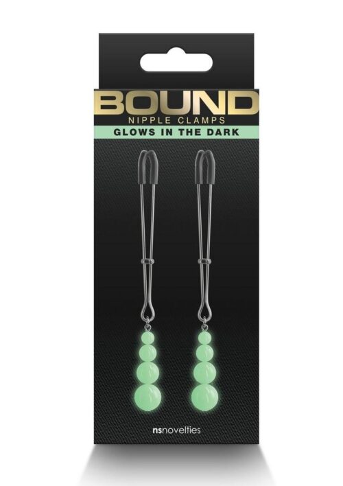Bound Nipple Clamps G2 Iron Glow in the Dark - Gray