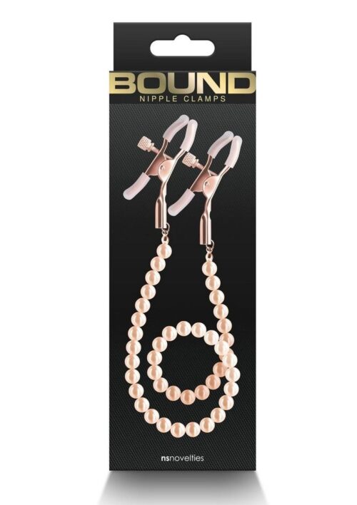 Bound Nipple Clamps DC1 - Rose Gold
